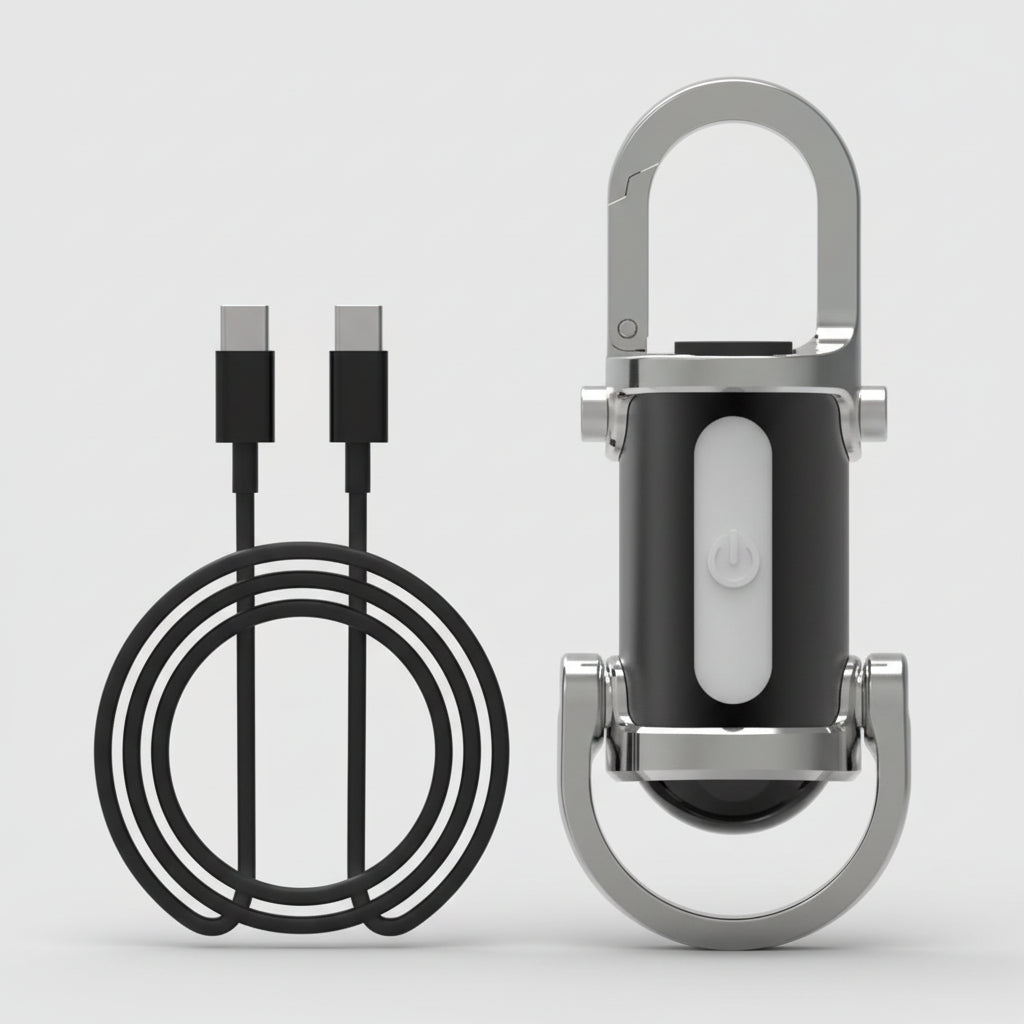 Sovere Mini Keychain Flashlight, Rechargeable LED Pocket Light with 7 Modes 2