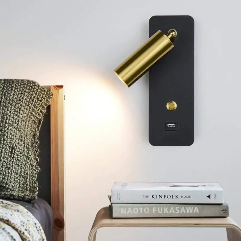 Sovere Modern Adjustable Bedside Wall Light with USB Charging and Sconce Design 0