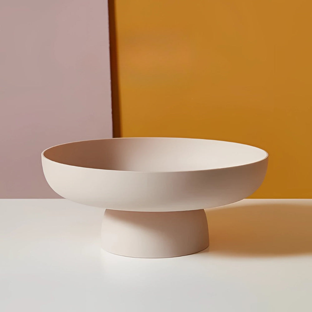 Sovere Modern Fruit Bowl with Raised Pedestal, Lightweight Plastic Design for Kitchen Decor 6