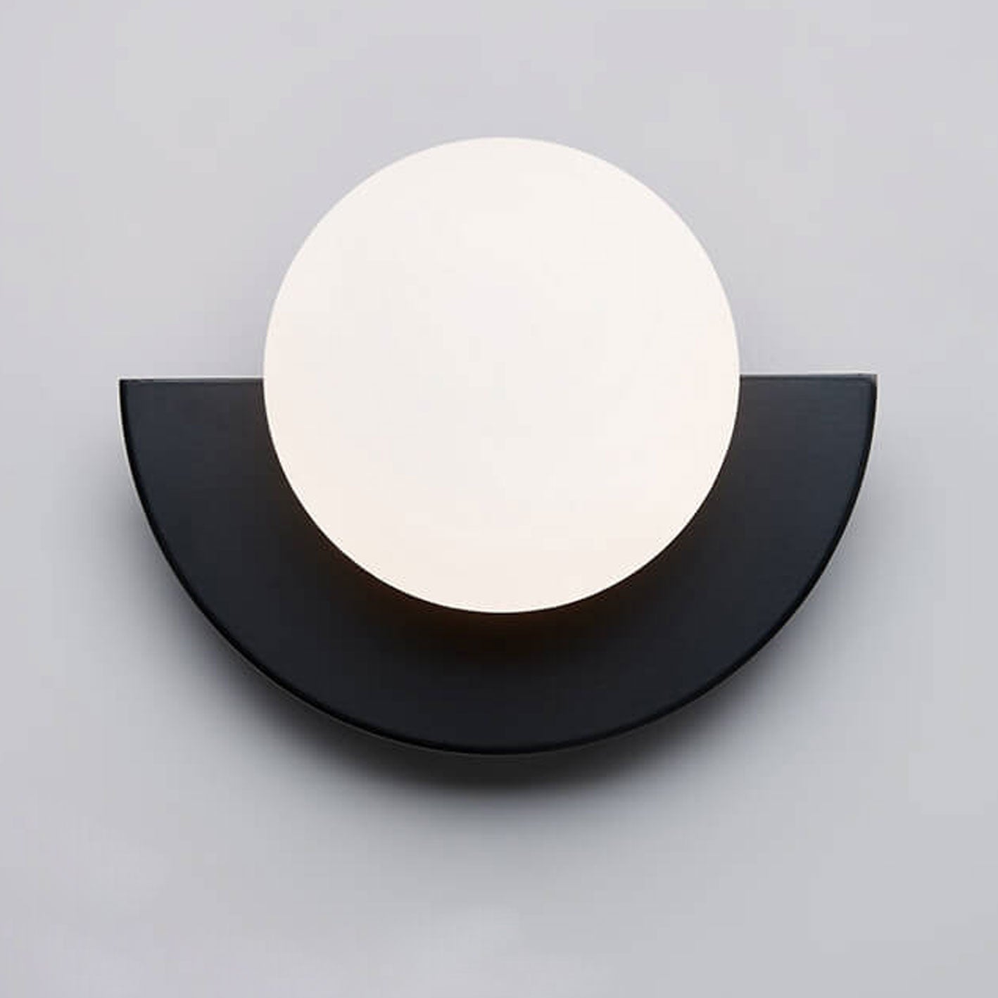 Sovere Modern Glass Globe Wall Sconce, Semi-Circle Design for Ambient Lighting 5