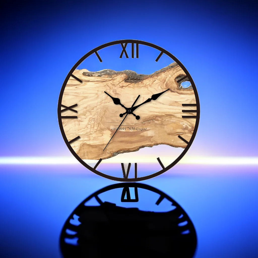 Sovere Modern Wall Clock Decor with Wood-Effect Face and Quiet Movement, 30 cm 6