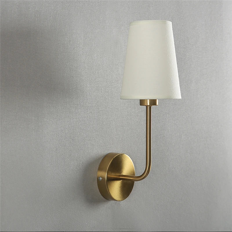 Sovere Modern Wall Light Fixture with Linen Shade for Soft Ambient Lighting 5