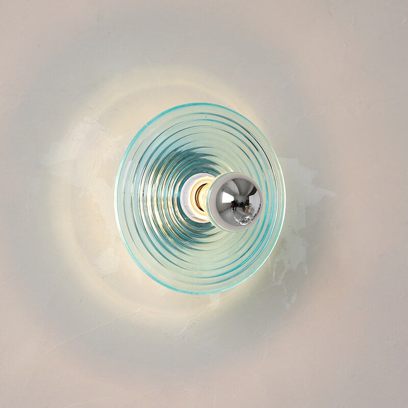 Sovere Modern Water Ripple Glass Wall Sconce Lamp for Bedroom & Living Room 2