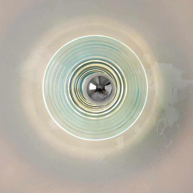 Sovere Modern Water Ripple Glass Wall Sconce Lamp for Bedroom & Living Room 4