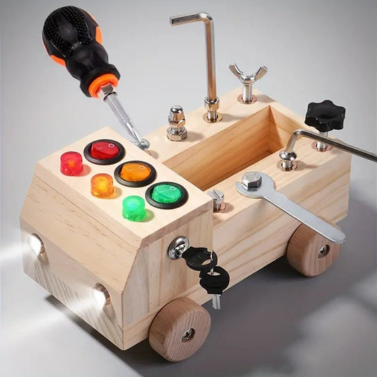 Sovere Montessori Busy Board - Interactive Wooden Sensory Toy for Kids 3-12 0