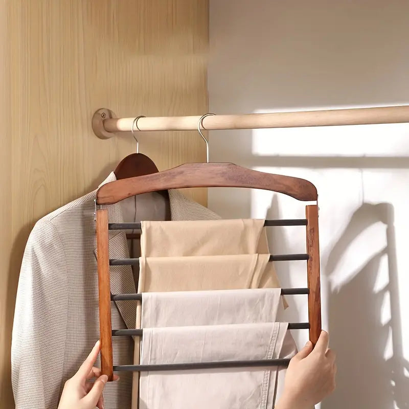Sovere Multi-Bar Trouser Organizer Hanger for Pants, Space-Saving Closet Storage 1