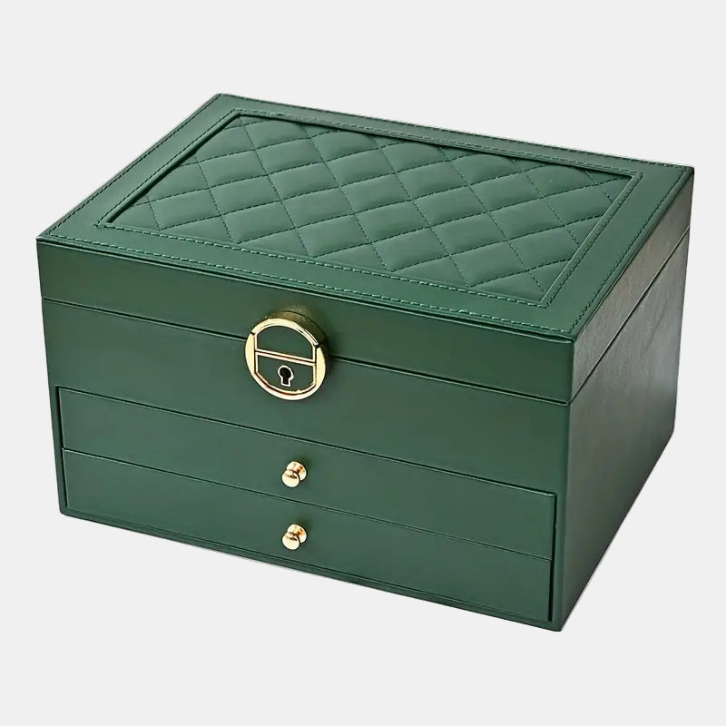 Sovere Multilayer Leather Jewelry Box for Women - Elegant Jewelry Organizer 0