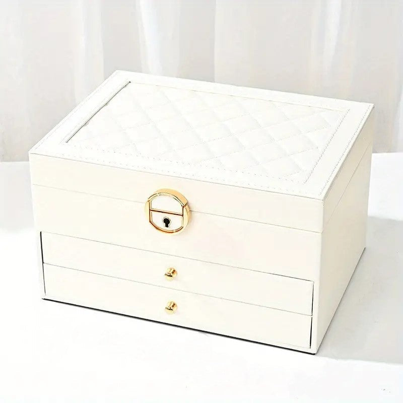 Sovere Multilayer Leather Jewelry Box for Women - Elegant Jewelry Organizer 1