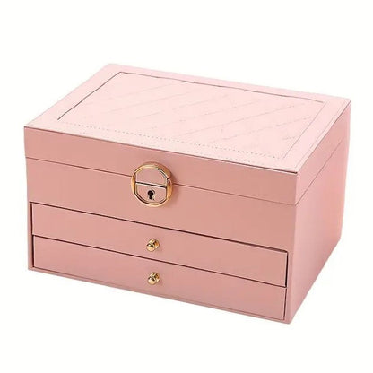 Sovere Multilayer Leather Jewelry Box for Women - Elegant Jewelry Organizer 2