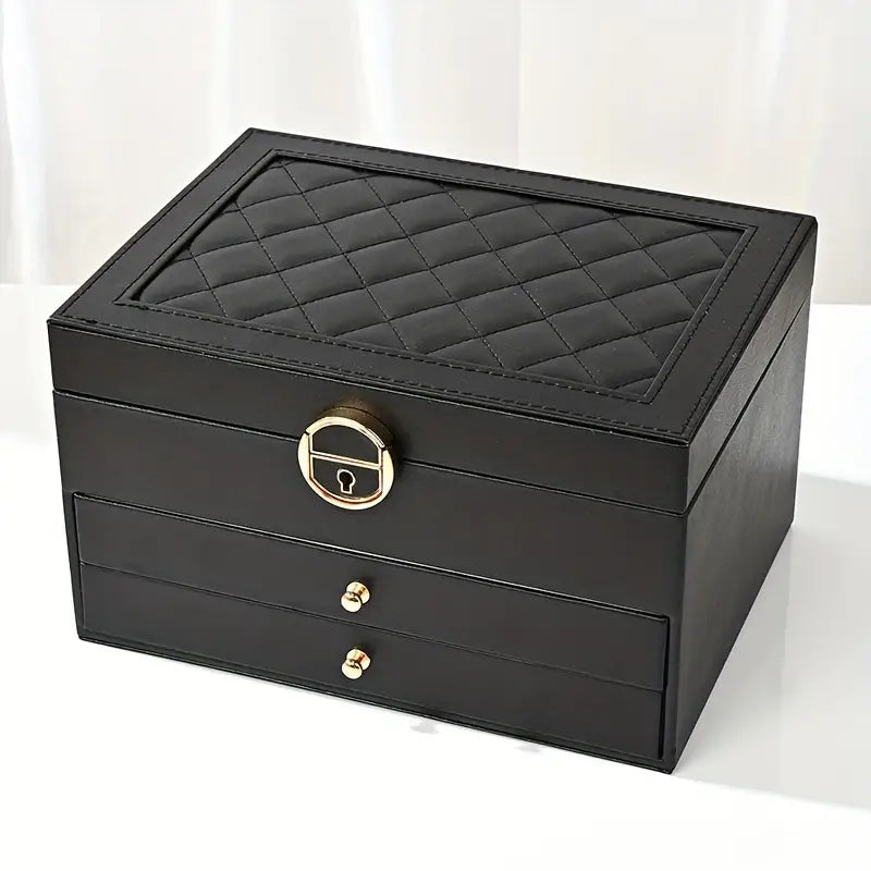 Sovere Multilayer Leather Jewelry Box for Women - Elegant Jewelry Organizer 3