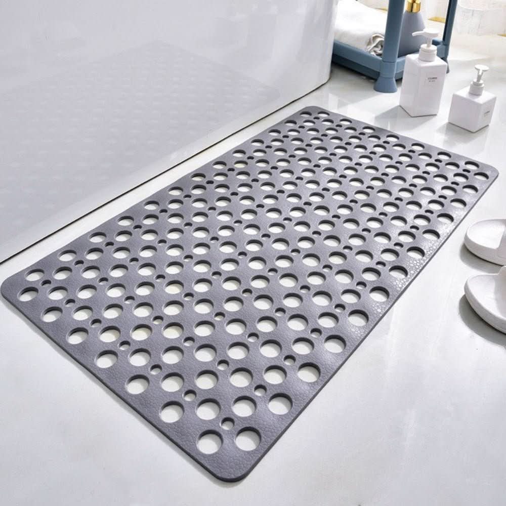 Sovere Non-Slip Shower Mat with Suction Cups and Quick-Drain Design for Safety 0