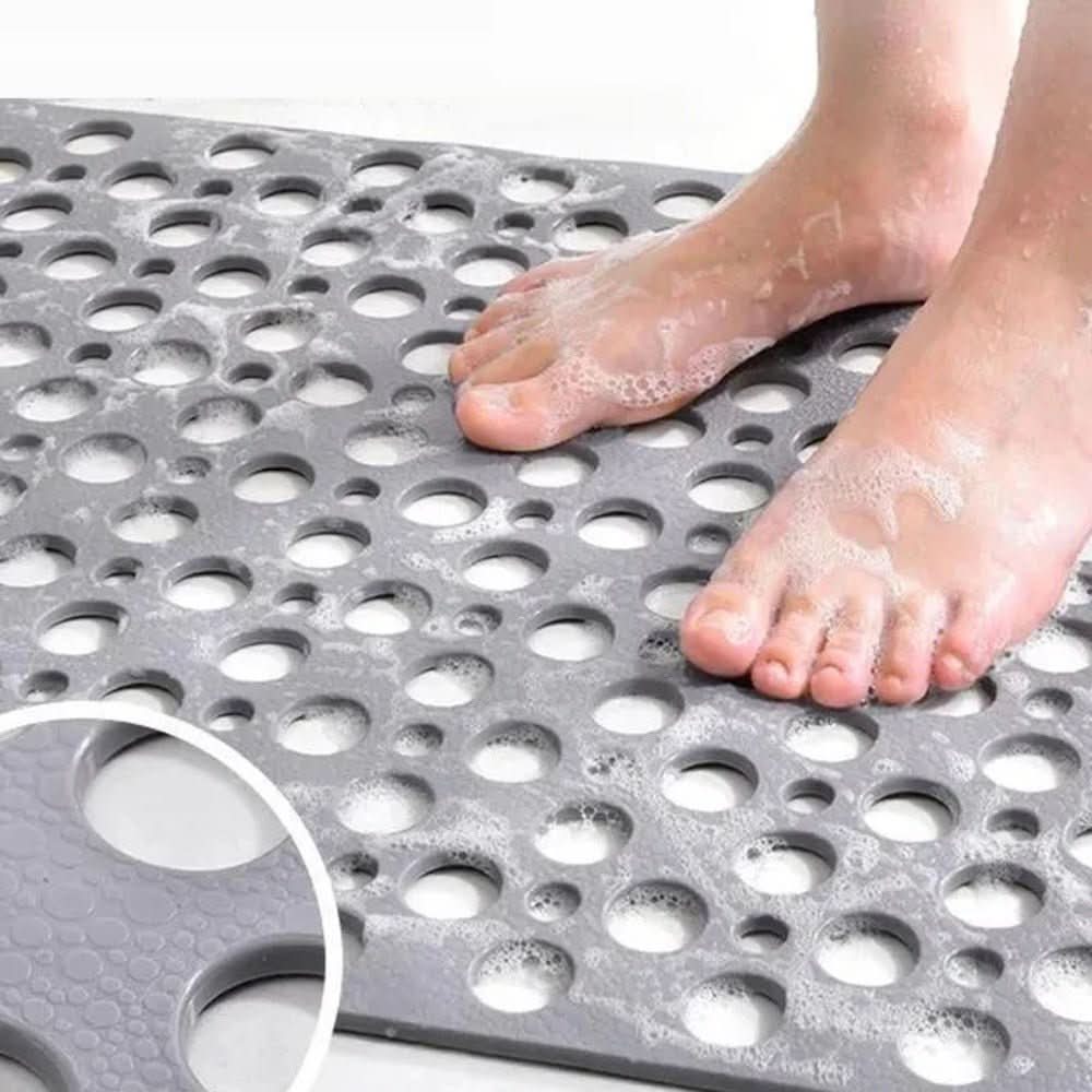 Sovere Non-Slip Shower Mat with Suction Cups and Quick-Drain Design for Safety 6