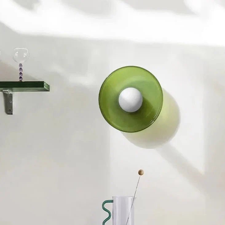 Sovere Nordic Glass Flush Mount Ceiling Light Fixture, LED-Compatible Transparent Shade 4