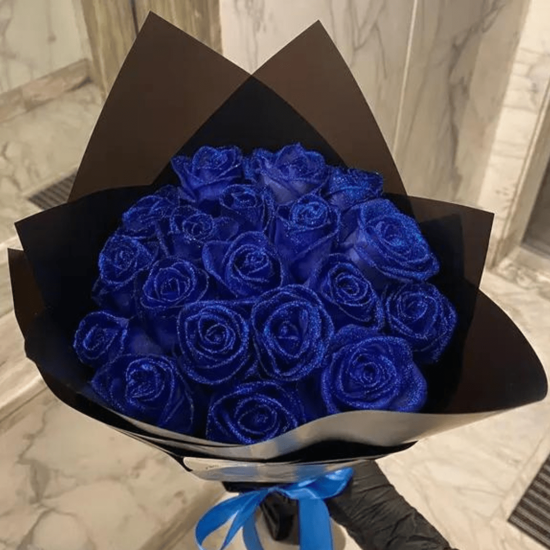 Sovere Preserved Rose in Box - Long Lasting Everlasting Glitter Rose Gift 0