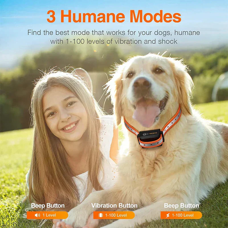 Sovere Remote-Controlled Dog Training Collar with Vibration, Sound Alerts, and LCD Display 5