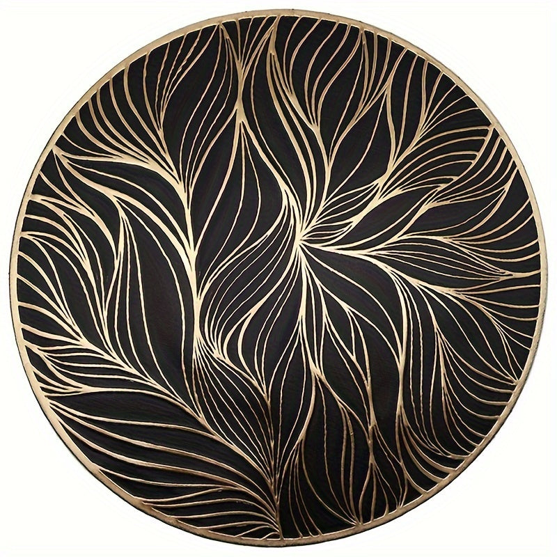 Sovere Round Gold Placemats | Heat-Resistant Table Mats for Elegant Dining 10