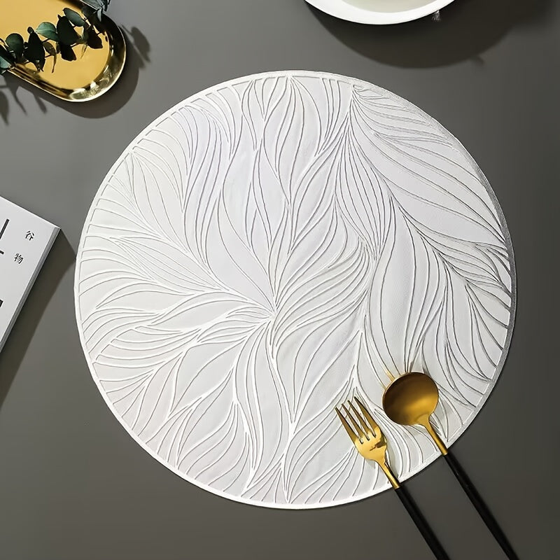 Sovere Round Gold Placemats | Heat-Resistant Table Mats for Elegant Dining 3