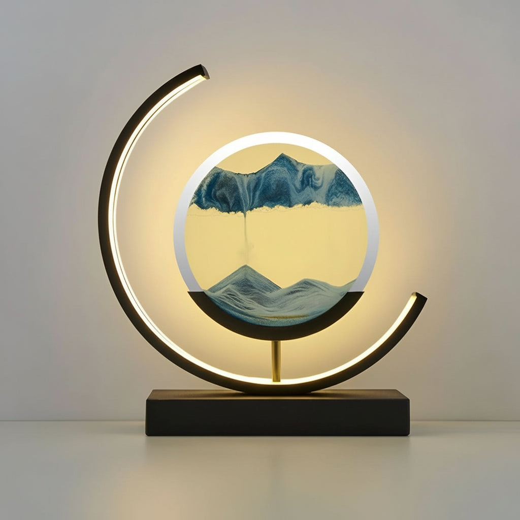 Sovere Sand Glow Lamp with Adjustable LED Lights and Soothing Sand Movement 2