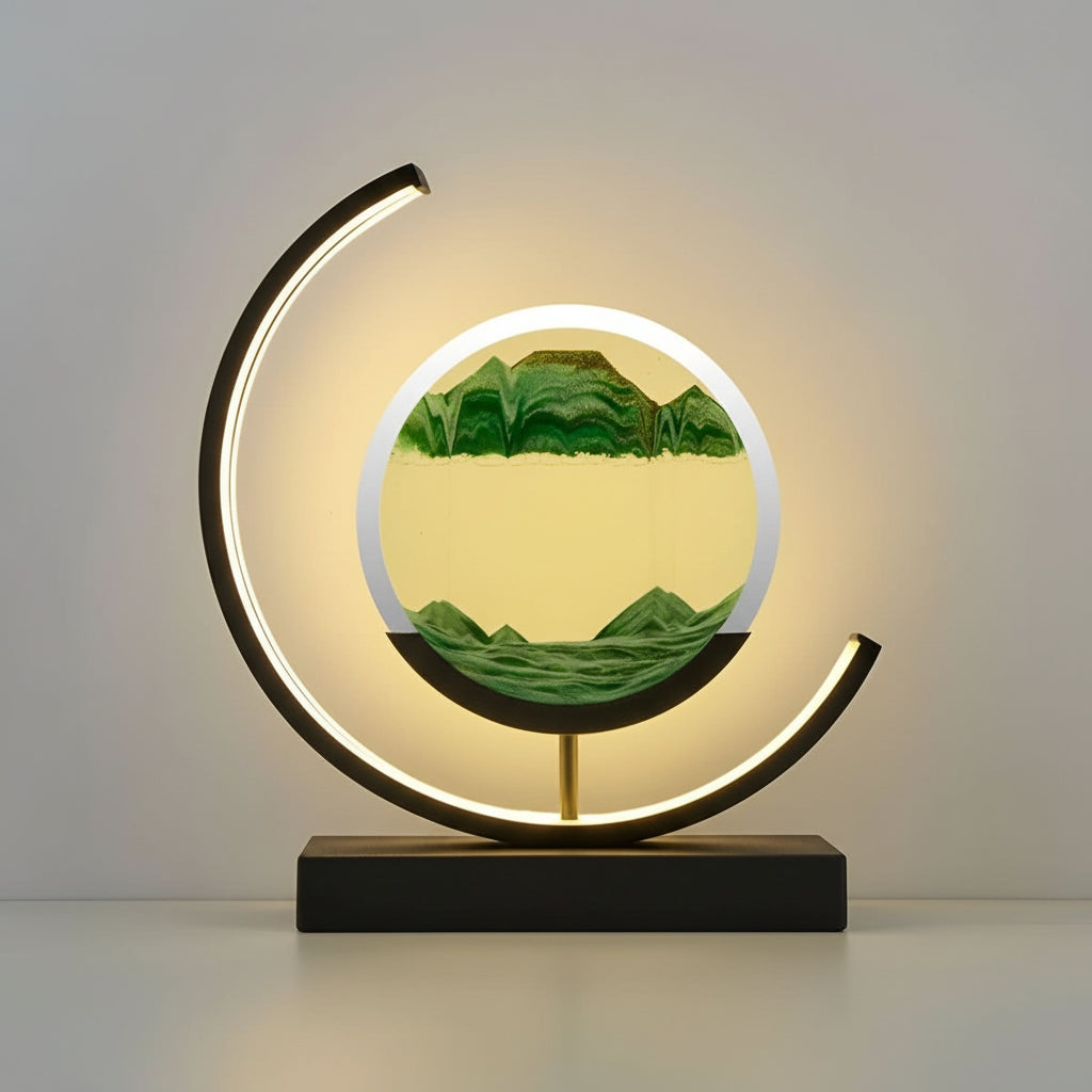Sovere Sand Glow Lamp with Adjustable LED Lights and Soothing Sand Movement 4
