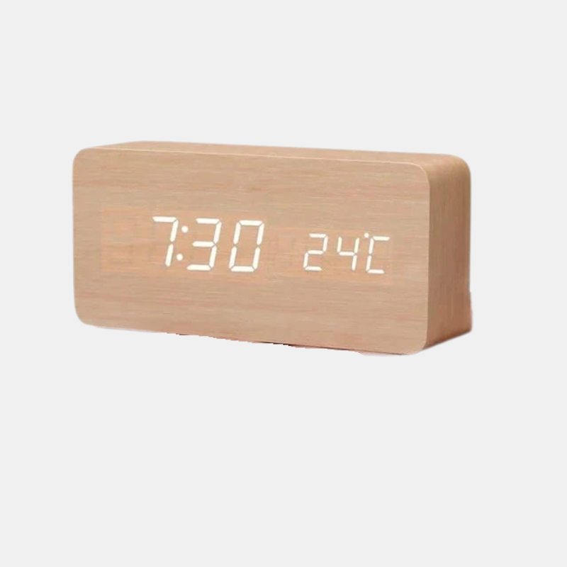 Sovere Smart Digital Alarm Clock with LED Display and Adjustable Brightness 7