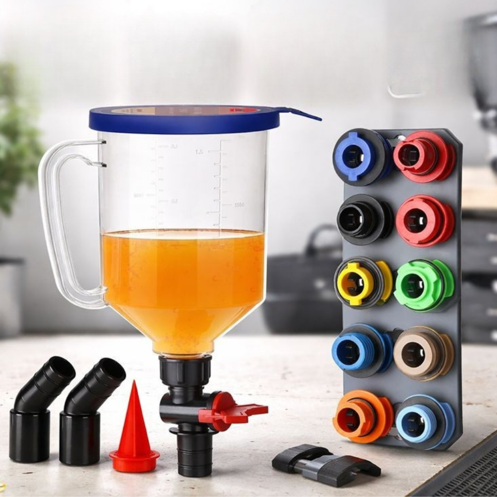Sovere Spill Proof Engine Oil Funnel Kit with Adapters for Car Oil Changes 0