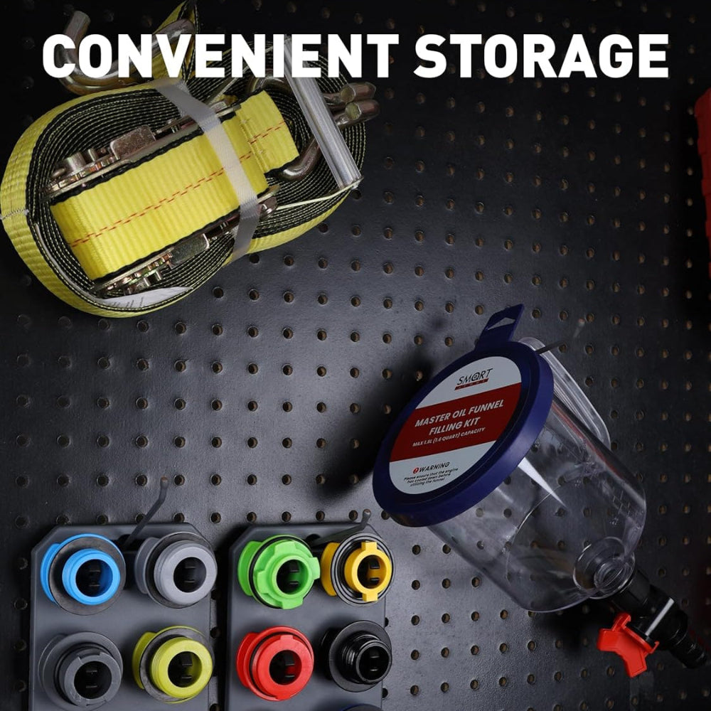 Sovere Spill Proof Engine Oil Funnel Kit with Adapters for Car Oil Changes 3