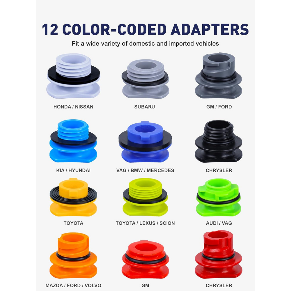 Sovere Spill Proof Engine Oil Funnel Kit with Adapters for Car Oil Changes 7