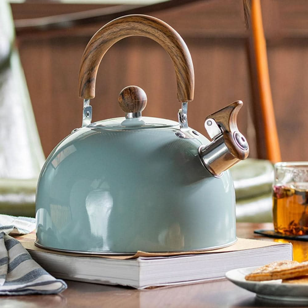 Sovere Stainless Steel Whistling Kettle, 3L Quick Boiling with Ergonomic Handle 0