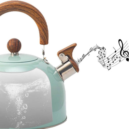 Sovere Stainless Steel Whistling Kettle, 3L Quick Boiling with Ergonomic Handle 2
