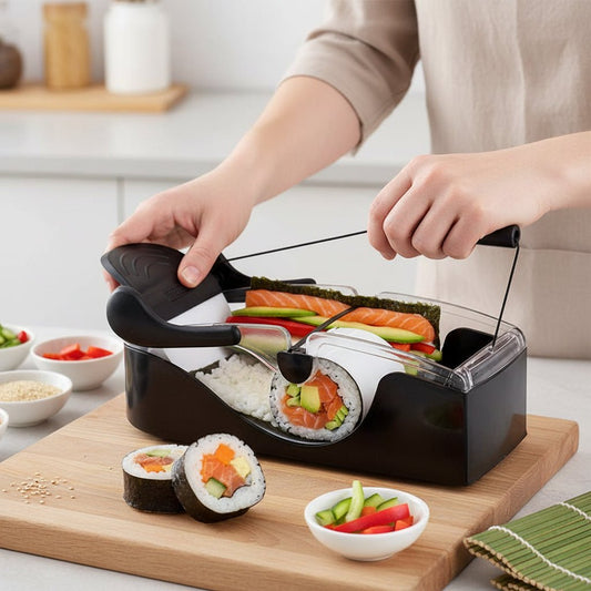 Sovere Sushi Maker Kit for Beginners - Adjustable Sushi Roll Maker Tool for Easy Homemade Sushi 0