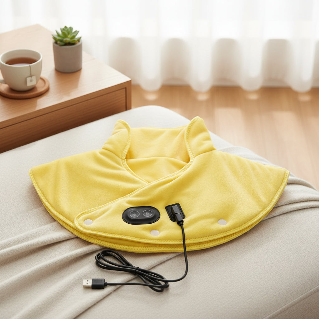 Sovere USB Electric Neck Heating Pad with Vibration Therapy and Adjustable Heat Settings 5