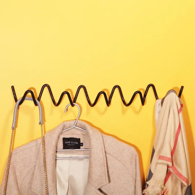 Sovere Wall Mounted Coat Rack with Multi-Hook Design for Coats and Bags, Stylish Organizer 1