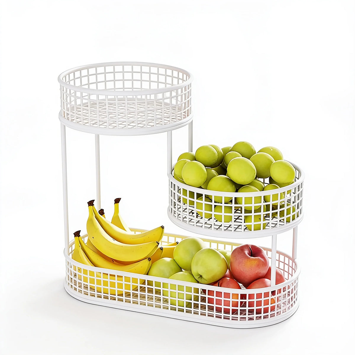 Stainless Steel Fruit Basket Stand Multi-Tier Kitchen & Dining Table Organizer 1