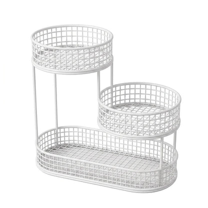 Stainless Steel Fruit Basket Stand Multi-Tier Kitchen & Dining Table Organizer 4