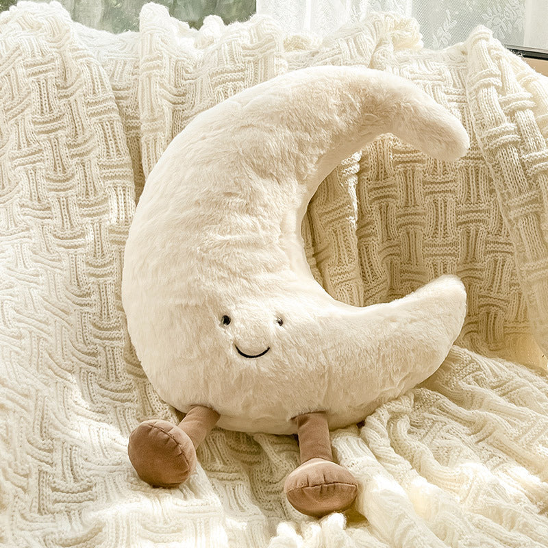 Sun and Moon Plush Pillow – Soft Velvet Cushion for Bedroom & Nursery Decor 0