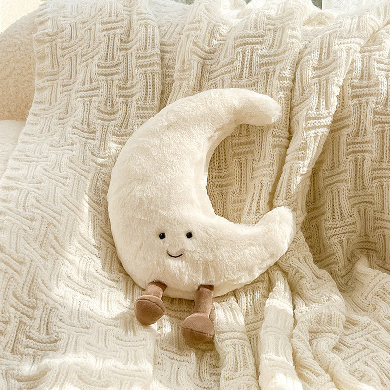 Sun and Moon Plush Pillow – Soft Velvet Cushion for Bedroom & Nursery Decor 8