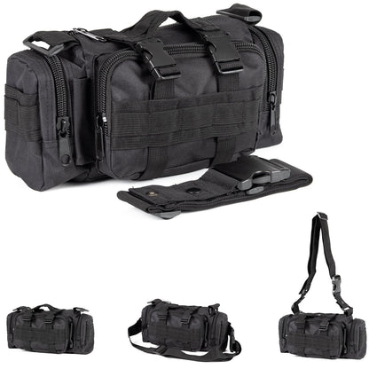 Tactical Car Seat Back Organizer | 5 Detachable MOLLE Pouches | Universal Fit | Black 5