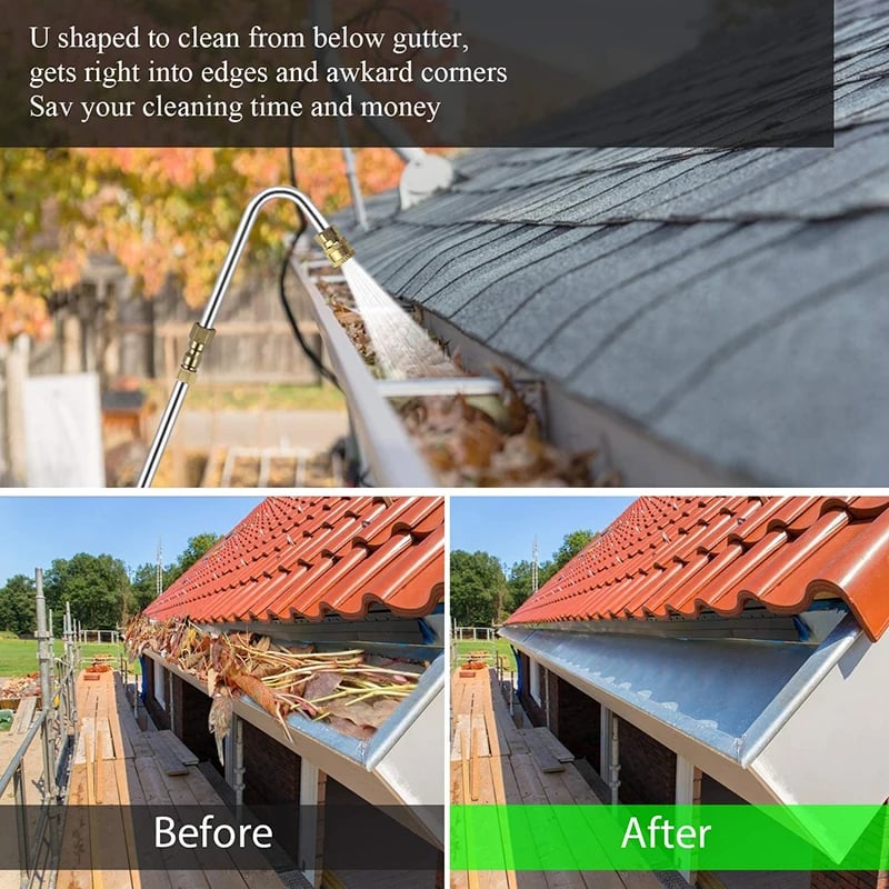 Telescoping Pressure Washer Wand Set | 24FT Extension with Secure Locking System ? Safe Cleaning for High-Reach Areas 5