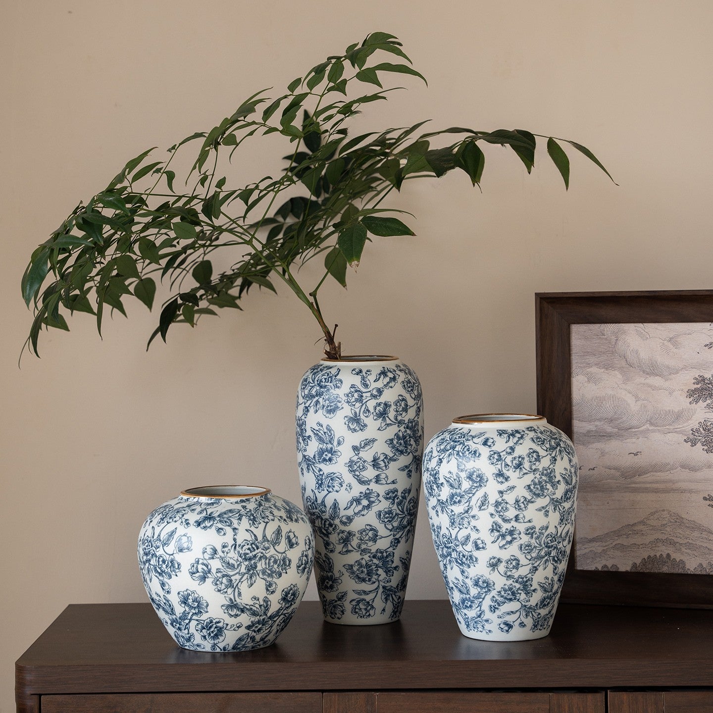 "The Willow Garden" Collection | Blue & White Chinoiserie Vases 2
