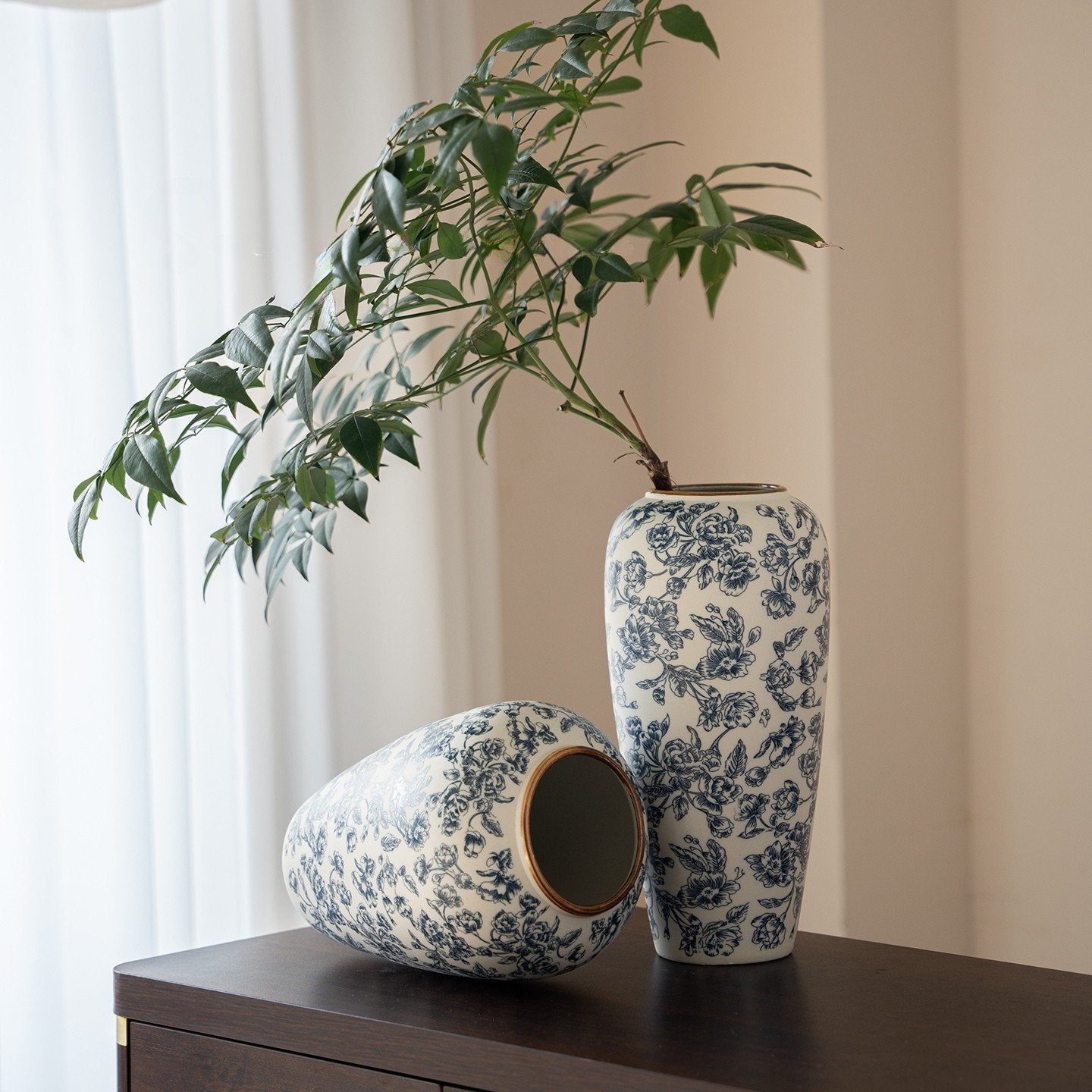 "The Willow Garden" Collection | Blue & White Chinoiserie Vases 3