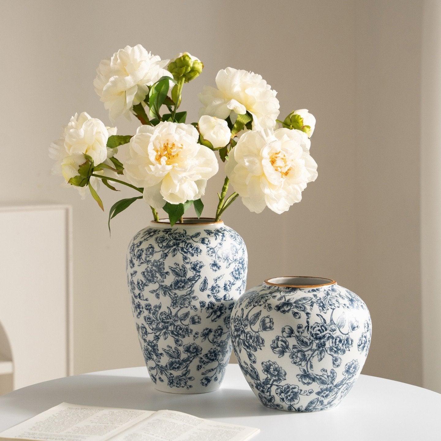 "The Willow Garden" Collection | Blue & White Chinoiserie Vases 4