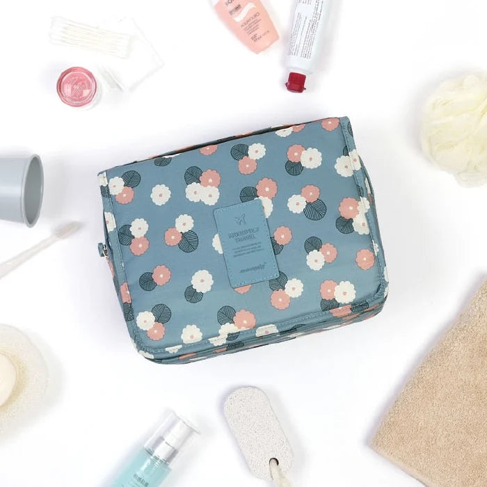 Toiletry Bag with Hanging System and Waterproof Exterior Perfect Organizer for Travel Toiletries | Sansoti 0