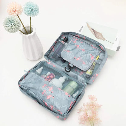 Toiletry Bag with Hanging System and Waterproof Exterior Perfect Organizer for Travel Toiletries | Sansoti 1