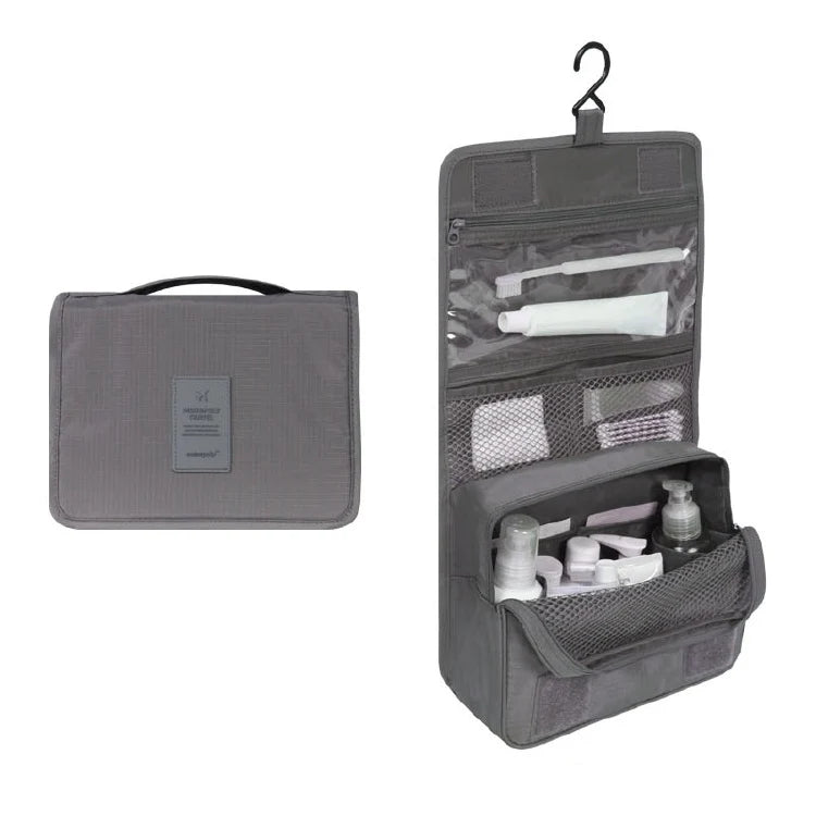 Toiletry Bag with Hanging System and Waterproof Exterior Perfect Organizer for Travel Toiletries | Sansoti 10