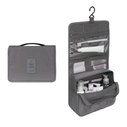 Toiletry Bag with Hanging System and Waterproof Exterior Perfect Organizer for Travel Toiletries | Sansoti 10