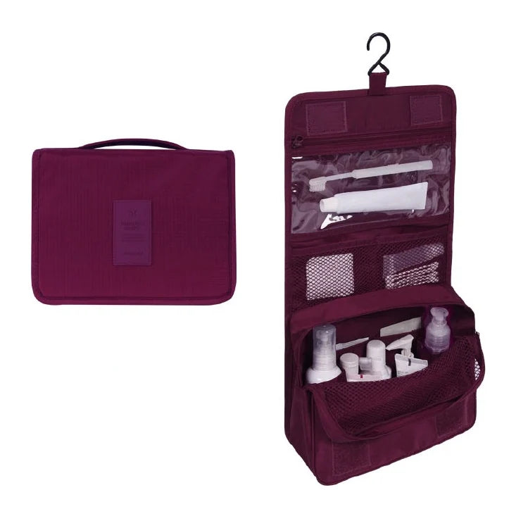 Toiletry Bag with Hanging System and Waterproof Exterior Perfect Organizer for Travel Toiletries | Sansoti 13