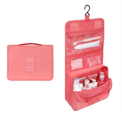 Toiletry Bag with Hanging System and Waterproof Exterior Perfect Organizer for Travel Toiletries | Sansoti 16