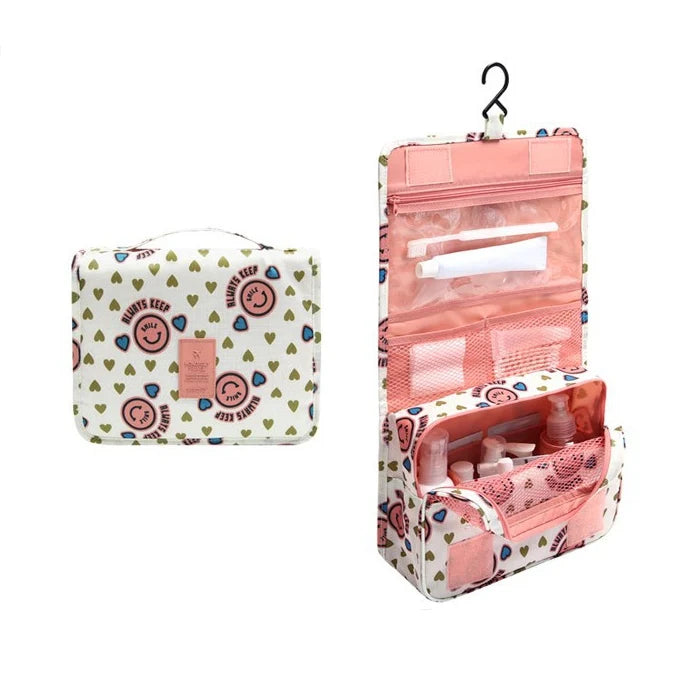 Toiletry Bag with Hanging System and Waterproof Exterior Perfect Organizer for Travel Toiletries | Sansoti 8