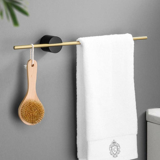 Towel Rack – Brushed Aluminum, Minimalist Design for the Bathroom or Wellness Area 0