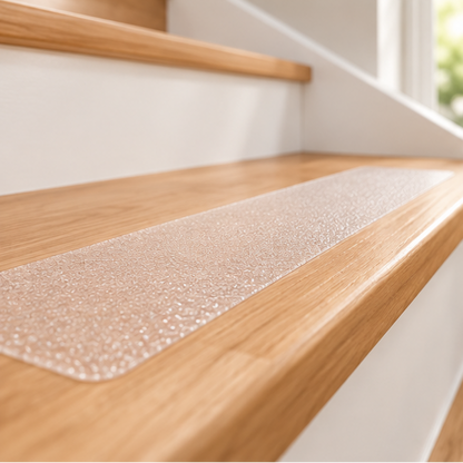 Royelle Clear Anti-Slip Stair Treads-Textured Safety Tape for Indoor Steps